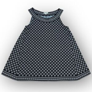 Max Studio, Sleevless Printed Matte Jersey Trapeze Tunic Top Women's Medium